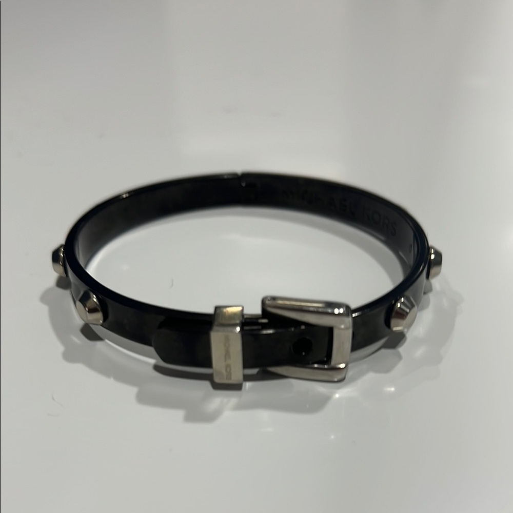 Michael Kors Black and Silver Astor Studded Bracelet - Picture 9 of 11